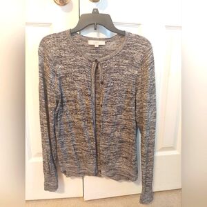 LOFT Marled Gray Cardigan